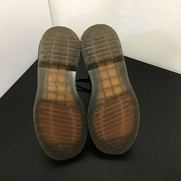 Doc Dr Martens 11821 Black Leather 8 Eye Lace Up Combat Boot Women Size 5 - Picture 9 of 11